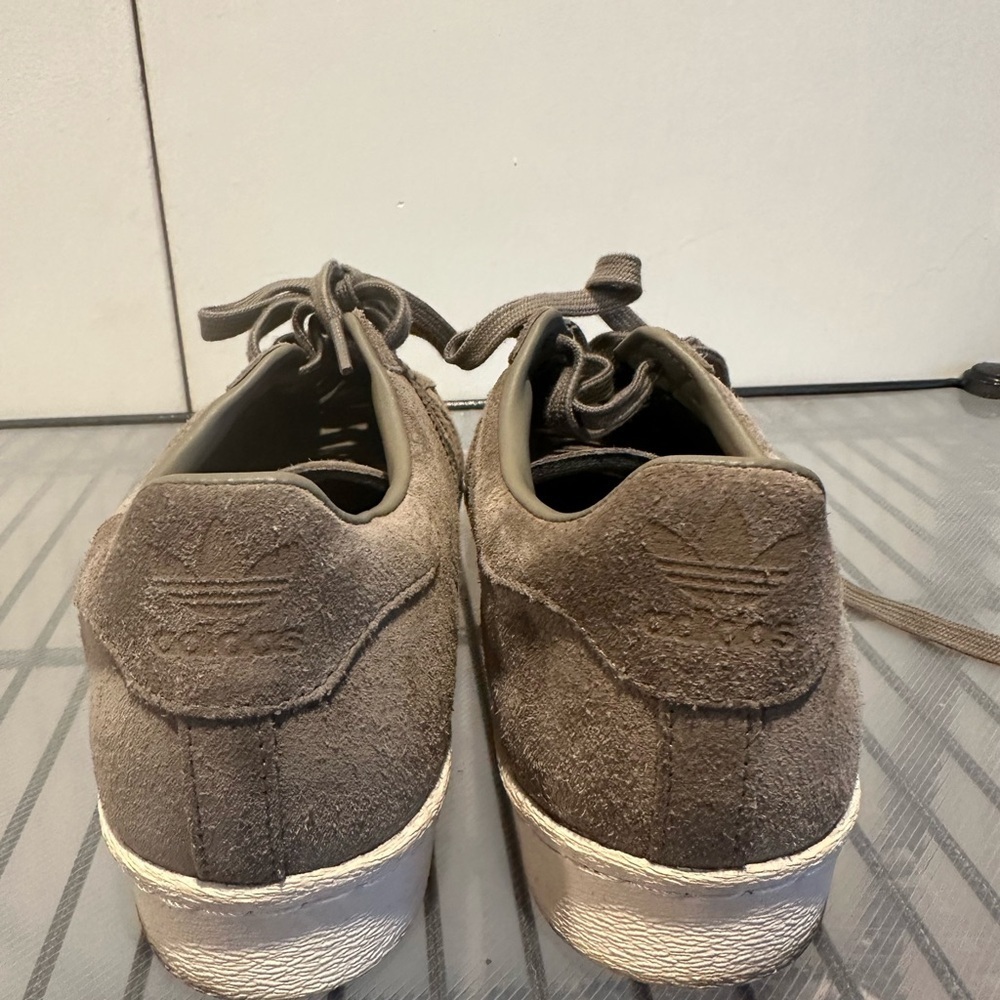 Adidas La Marque Men's Khaki Suede Sneakers - Picture 9 of 9